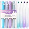 New Gradient Morandi Highlighter Pen Set - Large Capacity, Eye-Friendly Fluorescent Colors