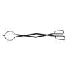 Fireplace Tong Iron Campfire Firewood Tong Log Grabber with Enlarging Clamp for Indoor Outdoor