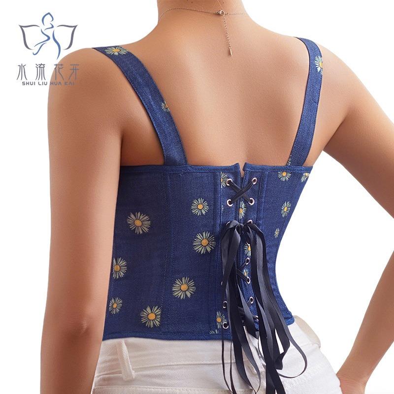 Nowy Kształtujący Body z Kontrolą Brzucha Regulowany Damski Modny Top-Gorset