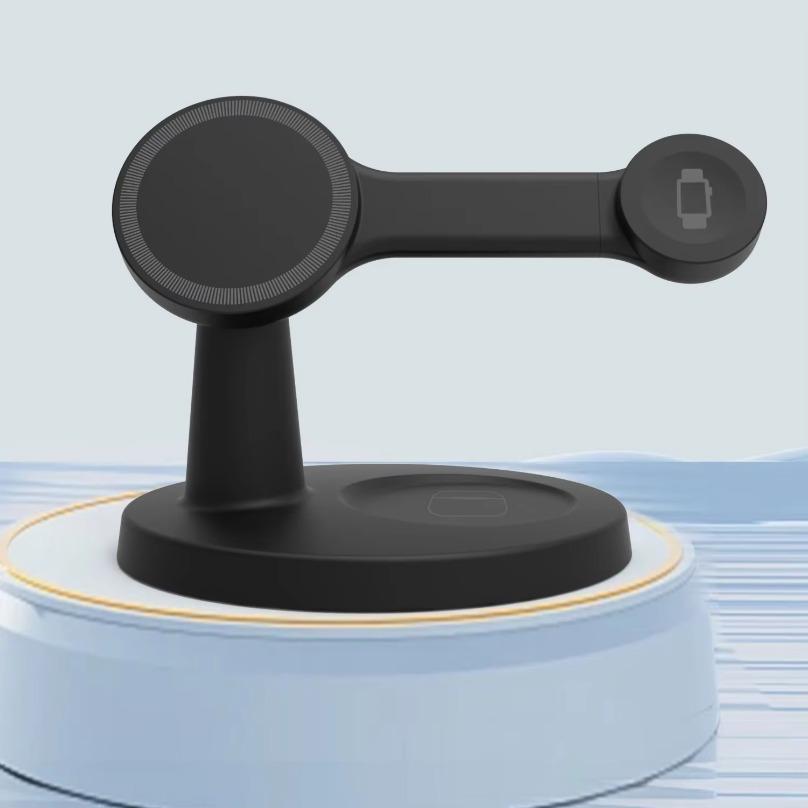 Magnetic Wireless Charger Stand 3 In 1 For Magsafe iPhone 16 15 14 13 Pro Max Apple Watch 9 8 AirPods Pro Fast Charging Station
