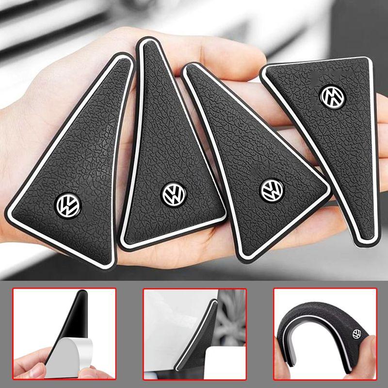2Pcs/4Pcs Auto Car Door Corner Anti-collision Protector Sticker For VW Golf GTI Polo Passat Tiguan Jetta T-ROC Touareg Touran CC zr2