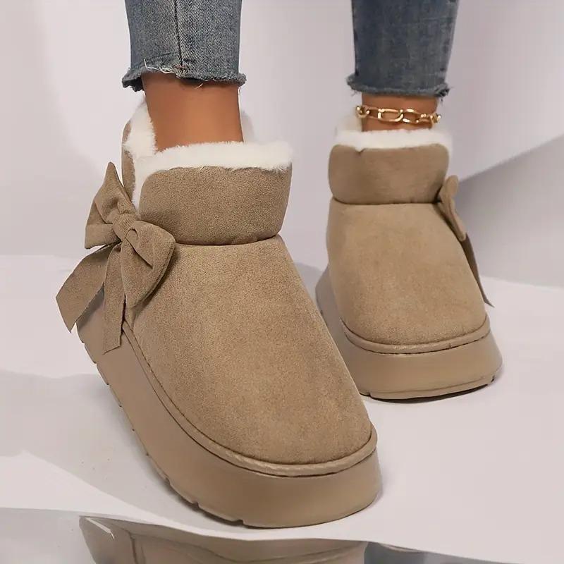 New Winter Thick-soled Mid-calf Warm Shoes Wear-resistant Comfortable and Fashionable Women's Boots Flat-soled Velvet Snow Boots