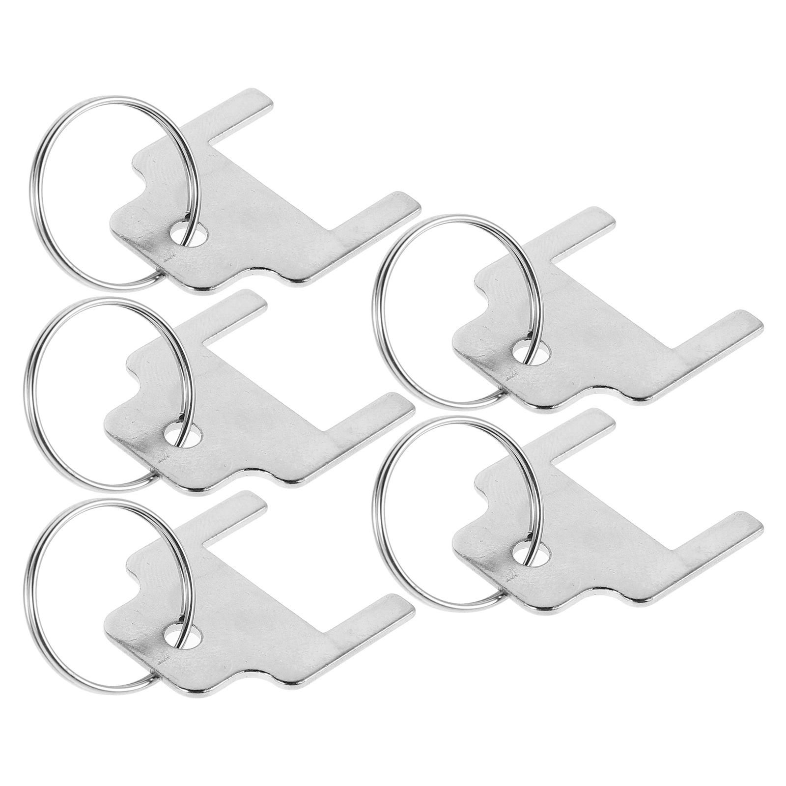 5 Pcs Stainless Steel Paper Towel Dispenser Key Replacement For Tissue Holder Universal Commercial Toilet Paper Dispenser Key серебряный