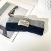 Woolen Yarn Knitted Headband Soft Contrast Color Headwrap Workout Headband  Hair Styling Accessory