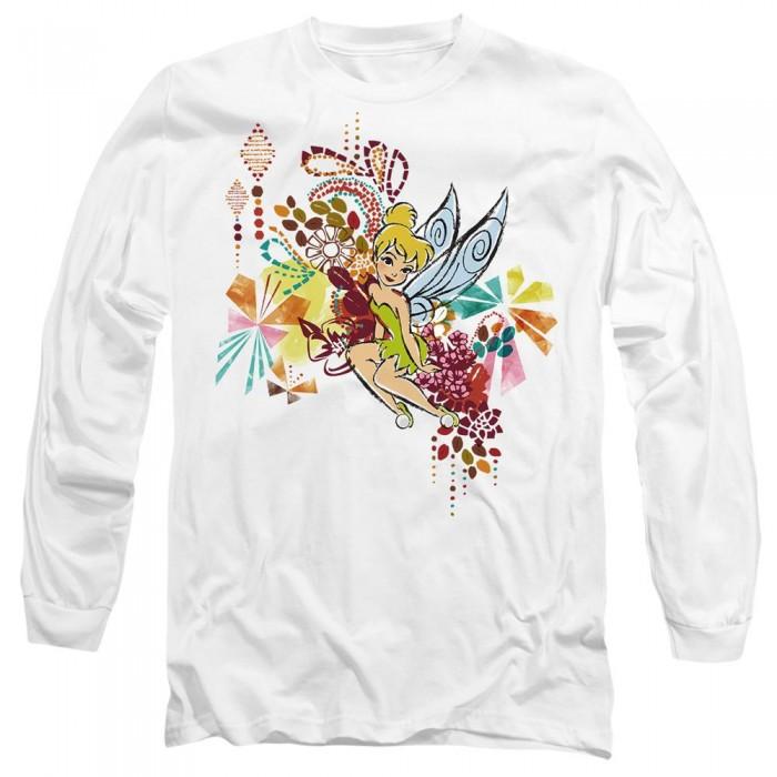 Disney Fairies Unisex Adult Tinker Bell Geometric Floral T-Shirt