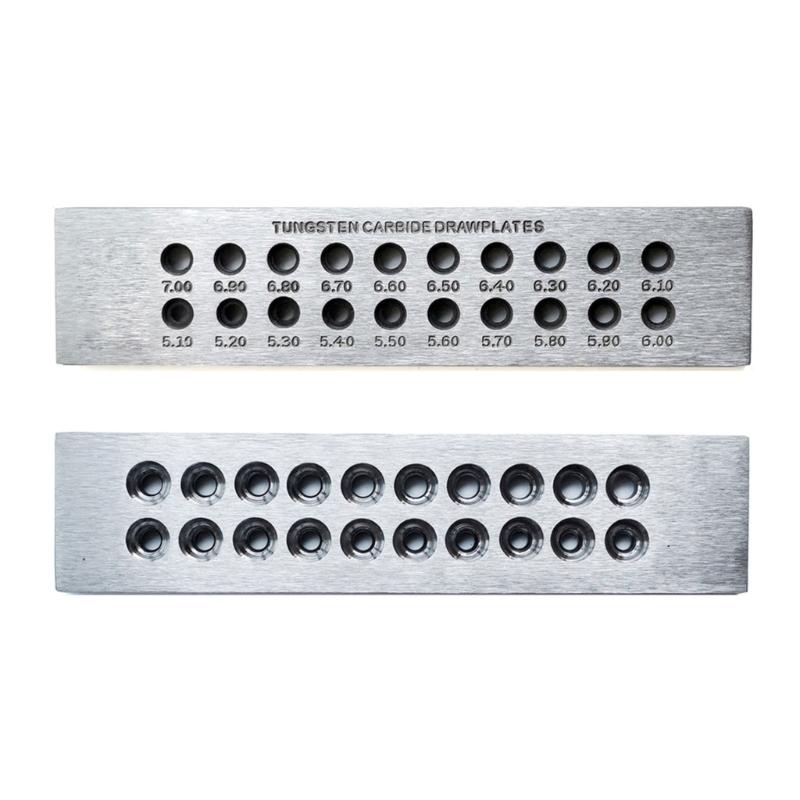 Professional Jewelry Wire Draw Plate Crafting Wire Tool Professional Jewelers Tool Carbon Steel Drawplate for Jewelry