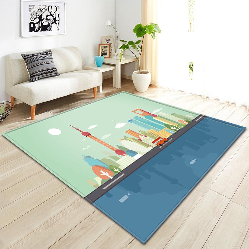 

Simple Painting Living Room Carpet Bedroom Dining Room Floor Mat 99.1*152.4cm