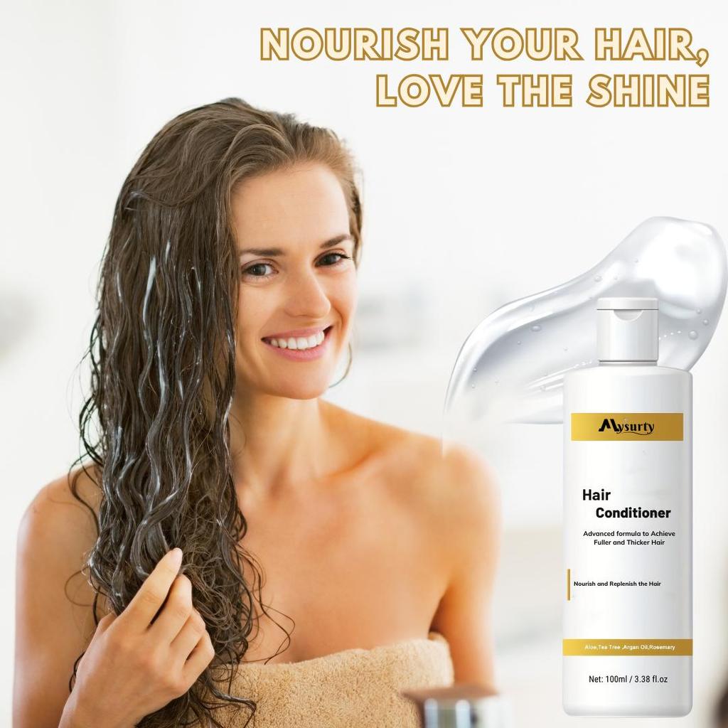 Shampoo & Conditioner Set With Argan Oil, Rosemary, and Tea Tree - Hydrating Formula Restores & Strengthens Hair