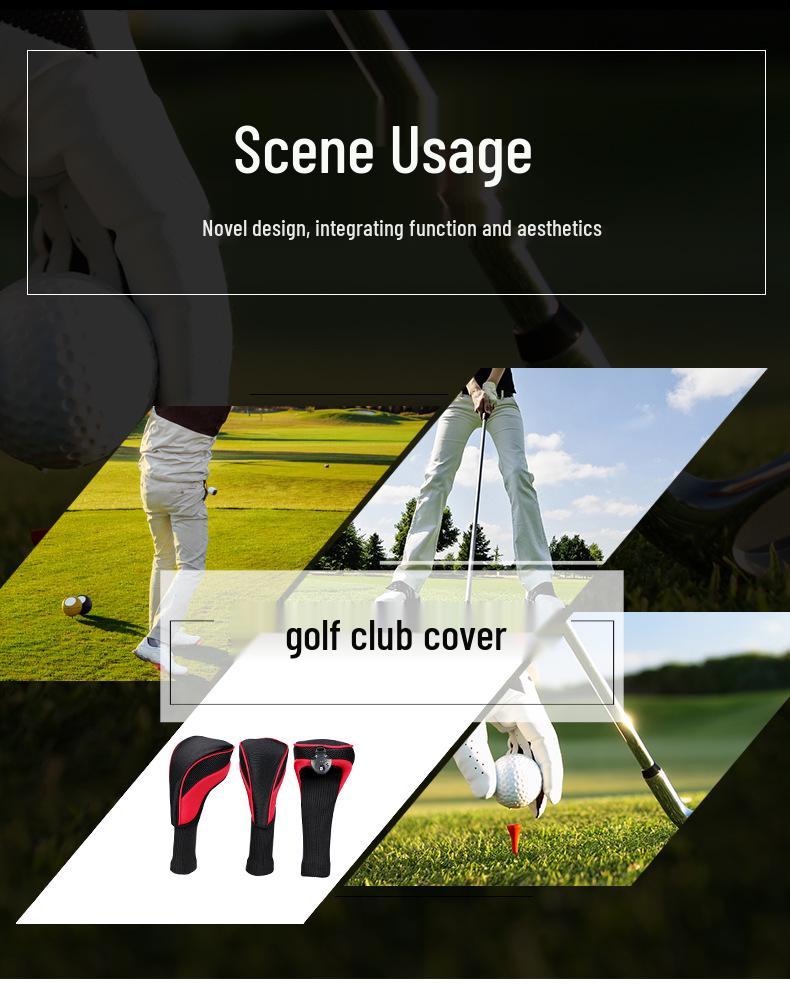 Best-Selling Three-Piece Golf Club Wood Head Cover Set