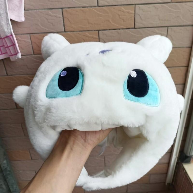 Toothless Plush Hat Backpack Animal Headgear Cartoon Toy Stuffed Doll Gifts
