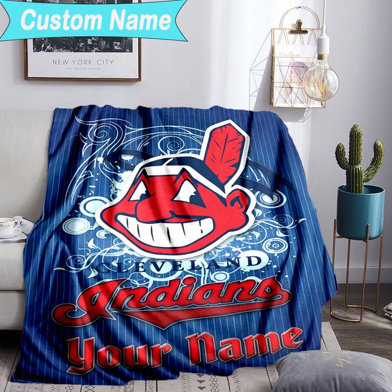 Custom Name Blanket Indians football Blanket Bedding Blanket for Travel, Camping, Living Rooms, Offices, Sofas, Fan Christmas gift