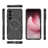 For Samsung Galaxy S25 Magnetic Case Butterfly Armor Hollow Heat Dissipation PC+TPU Phone Cover