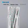100 Eco-Friendly Colored Paper Straws: Disposable, Creative Party Straws for Juice & Cocktails