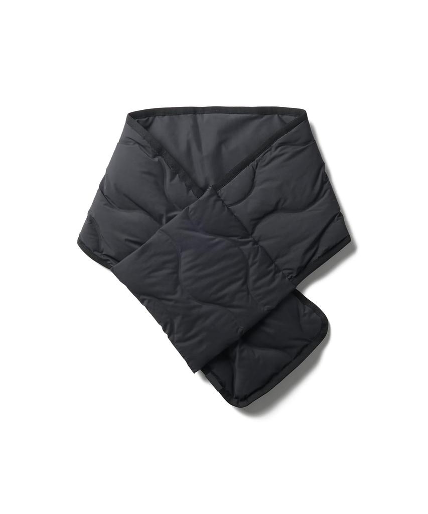 Snow Peak Seamless Quilted Down Stole Black One AC-25AU028, Stole, Shawl, Scarf, Wrap, Men's/Women's,