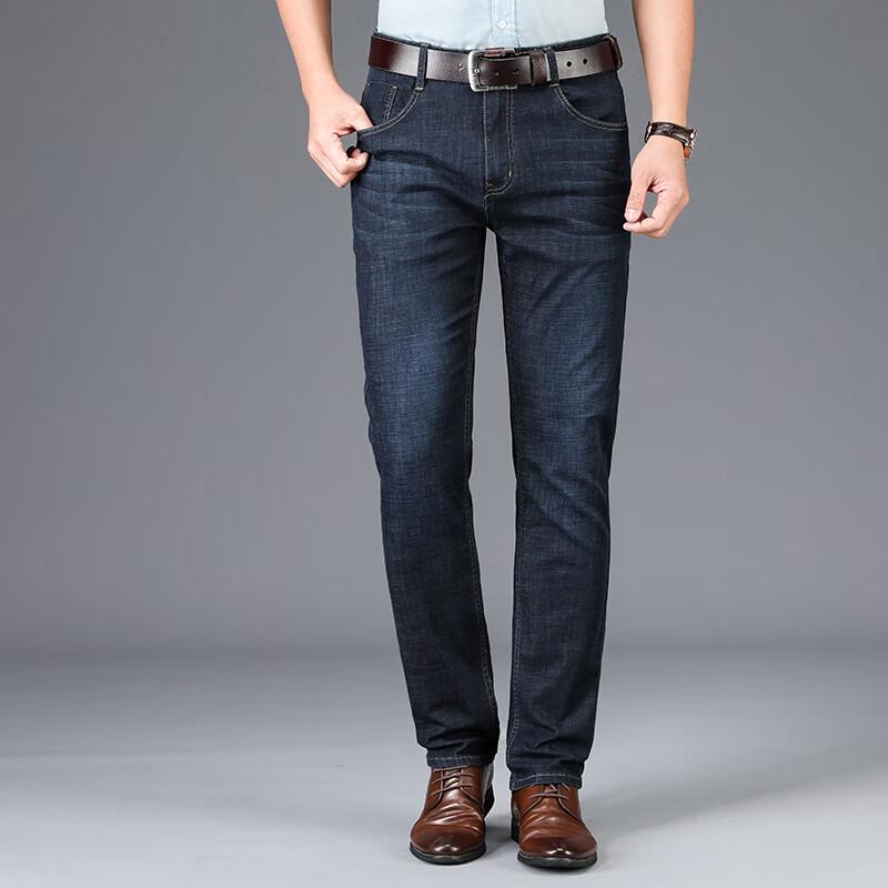 

Fengmao Men s Business Casual Straight Jeans 29