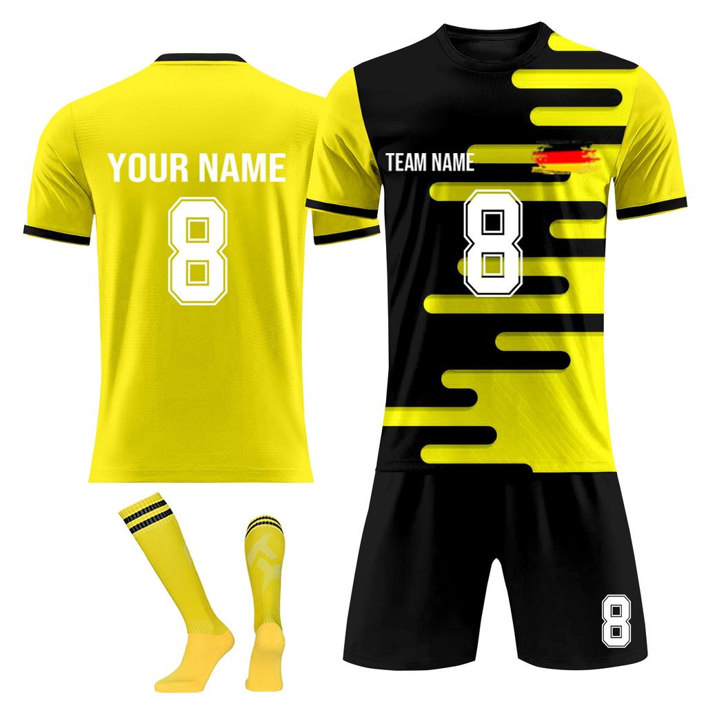 Personalised Shirts Kit Mens Girls With Name Number Custom Football Jerseys For Boys Training Suit