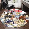 1pc Fairy Tail1 Design Printed Area Round Carpet for Bedroom Living Room Home Decor Rugs Mat Non Slip Mat Rug for Bedside