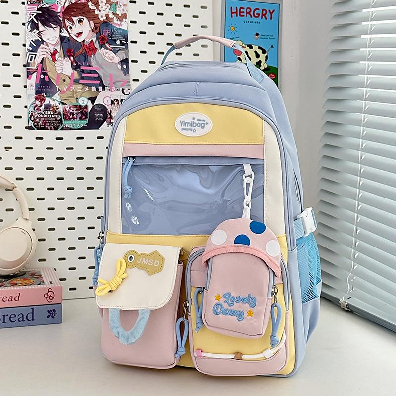 High-value Versatile Large-capacity Schoolbag Female Cute Backpack Junior High School Girl High School Student Backpack