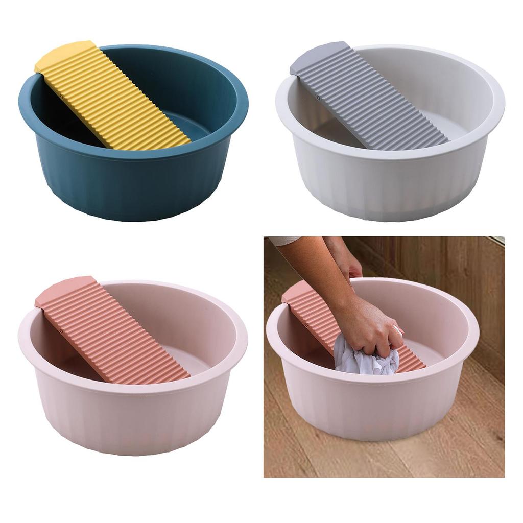Laundry Basin Laundry Hand Washing Board for Clothes Convenient and Compact,