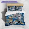 Set Biancheria da Letto 3 Pezzi Stampato Erling Haaland Traspirante Copripiumino con Federe Biancheria da Letto Decorativa per Camera da Letto Casa