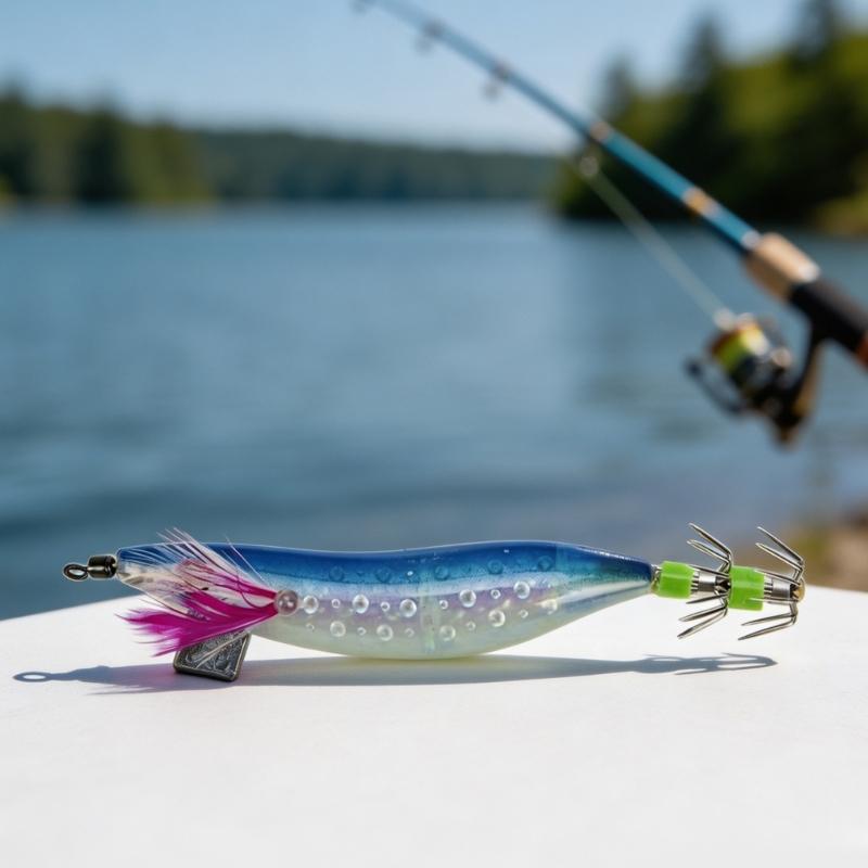 Professional Glowing Squid Jig Artificial Shrimp Pattern Fishing Hook Sea Fishing Baits Cuttlefishes Fishing Baits Tool