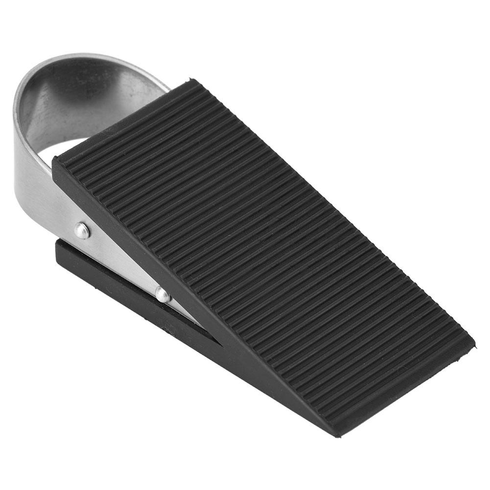 Rubber Door  , Stainless Steel Door Stopper with Modern Design, for Home School Use, Works On All  S