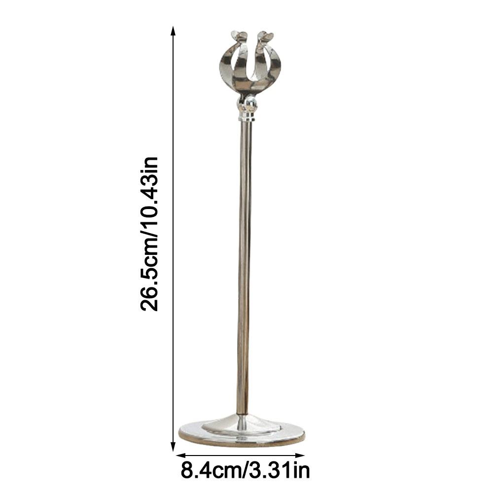 Stainless Steel Name Card Holder Stable Base Menu Standing Table Number Holder Table Accessories