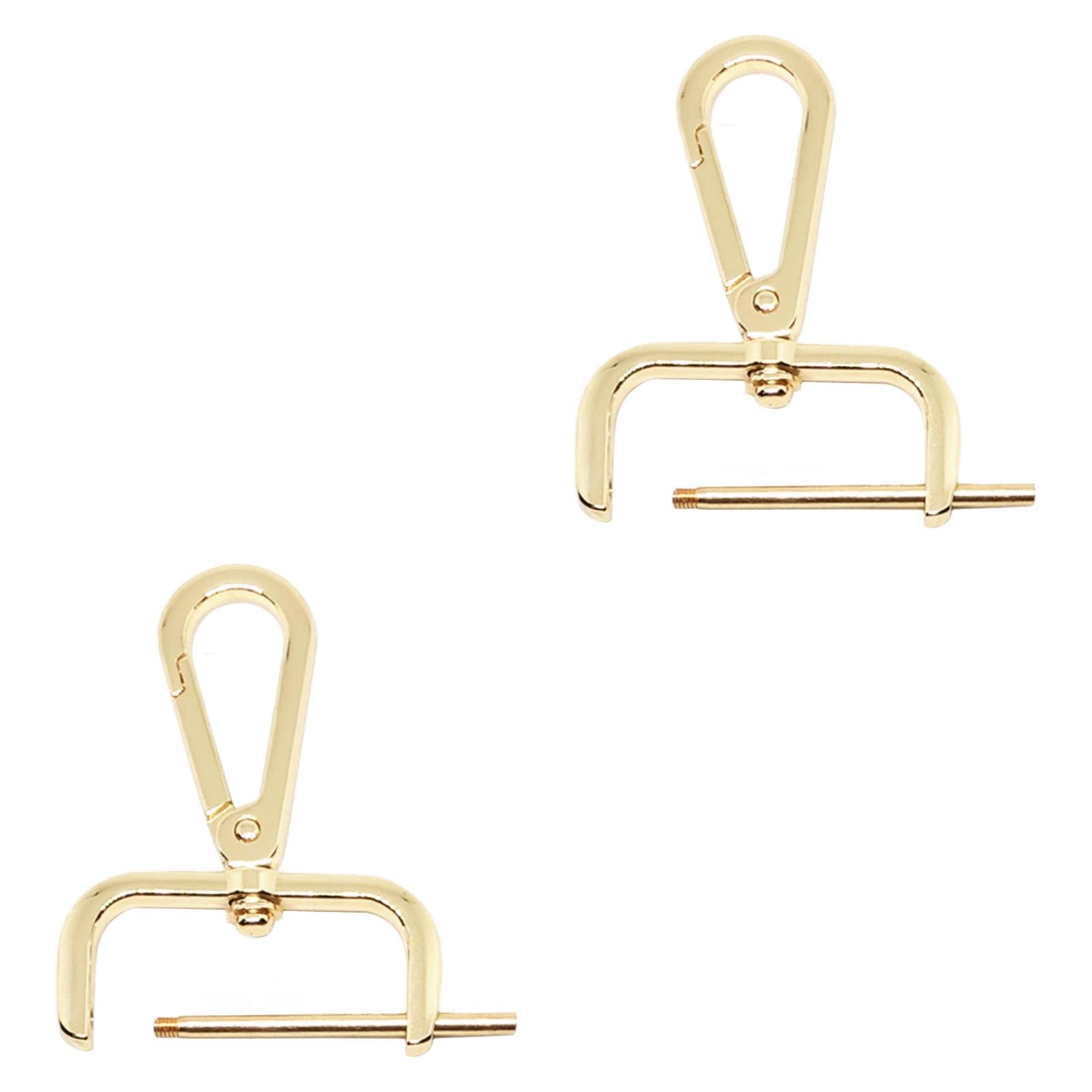 

2x Snap Hook Swivel Clasp Detachable Craft Lock Buckle Stylish Bag Buckle