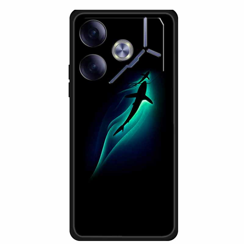 Phone Case For Tecno Pova 6 Back Cover Case Shockproof Black Silicone Soft Funda For Tecno Pova 6 Case Pova6 6.78" Capas Coque