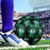 Green Football Club Emblem Printed Size 5 Soccer Ball - Durable, Machine-stitched, Soft and Comfortable, Suitable for Training and Matches Gift