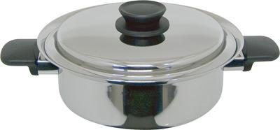 Urushiyama Metal Industry One Hand Deep Made In IH Stainless Steel Spine Pot, Type, 18cm, Japan, Compatible, SPN-18S