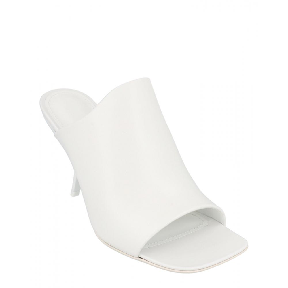 Salvatore Ferragamo Era Leather Mules White