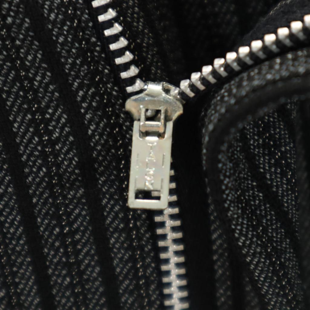 60s 70s vintage Striped Pattern Slacks pants Charcoal gray TALON ZIP Men's Used