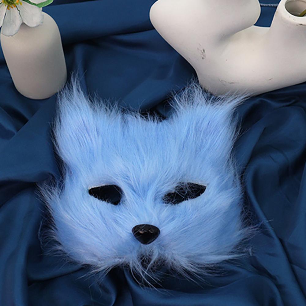Halloween Animal Cosplay Fox Shape Half Face Eye Mask Sexy Cat Animal Mask Christmas Carnival Party Roleplay Costume Props
