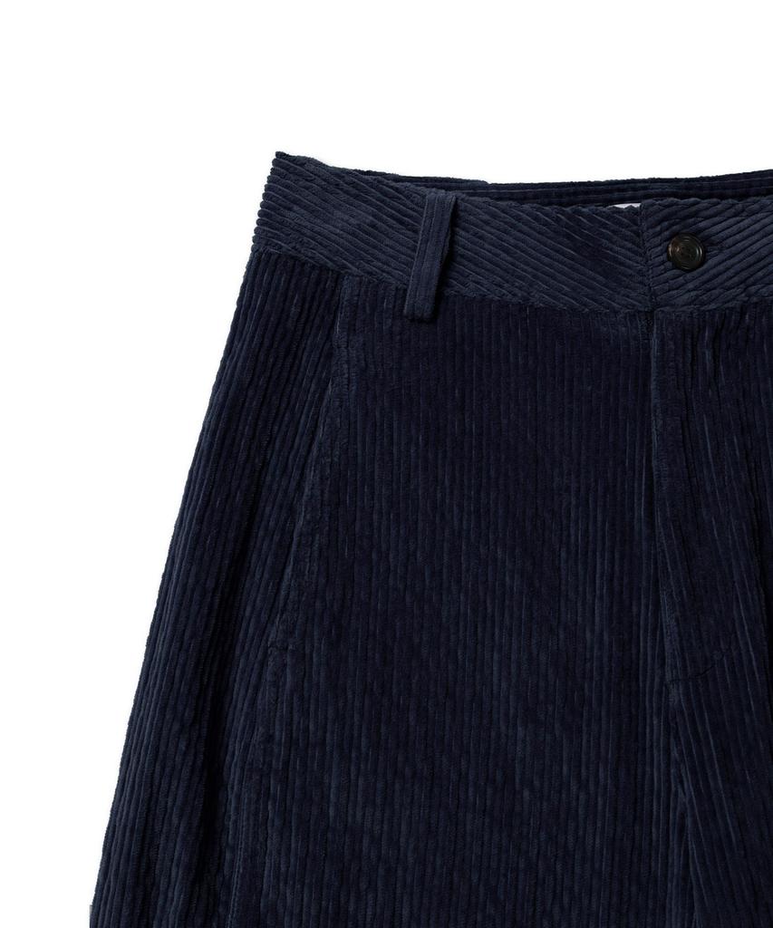 Michikoleondeonkosino Curved Corduroy Pants Deep Navy