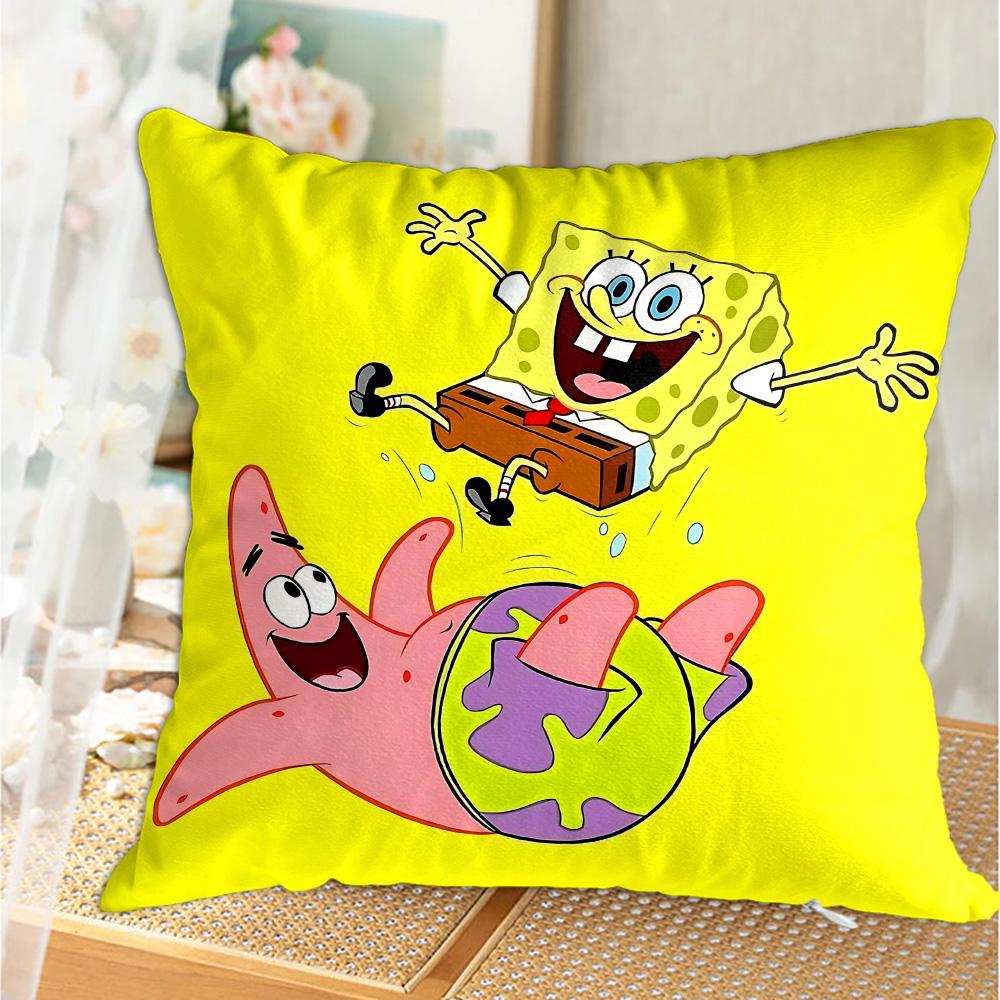Kawaii SSpongebobs High Quality Luxury Cushion Cover x Personalized Gift Decorative Pillowcase Sleeping Pillows