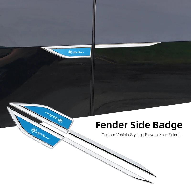 

For Alfa Romeo 2026 Hot Sticker Metal Car Stickers Car Badge Side Door Fender Sticker Auto Decorations Accessorie For Alfa Romeo