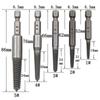 10pc Hexagonal Shank Broken Head Screw Extractor Screw Broken Head Screwdriver for Taking Out Electric Drill Tool Set