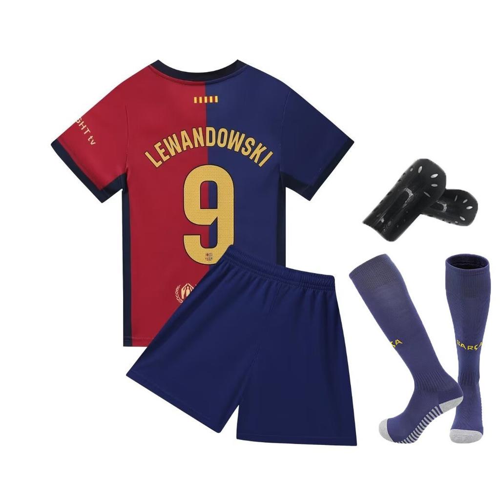 24-25 Ba S Home No. 9 Club Football Suit Children'S Clothing Adult Suit Size 14-3Xl