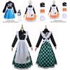 Dämonentöter Cosplay Kostüm Kamado Tanjiro Dienstmädchen Uniform Outfit Kostümparty