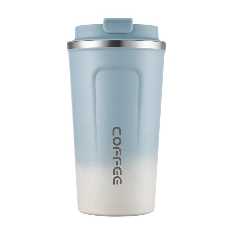 3rd Gen Stainless Steel & Silicone Insulated Coffee Cup - Portable, Stylish Business Gift with Logo Printing
