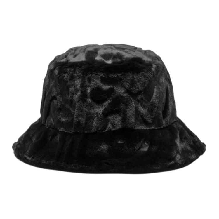 Nike Swoosh Pevný Dizajn Polyesterový Rybársky Klobúk Unisex Klobúky Čierny HF7194-010