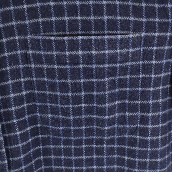 MAX MARA made in Italy Check Pattern Long sleeve shirt M Bluish Women Used