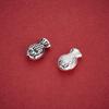 S925 Sterling Silver Fish Spacer Beads - Handmade DIY Bracelet & Necklace Accessories