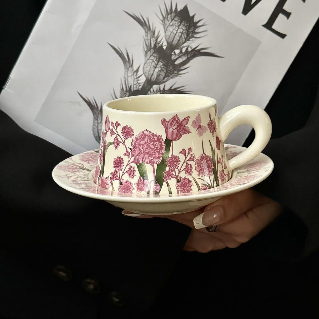 Original Design Coffee Mug Set Hand Painted Oil Painting Cup Gift for Women Birthday Present Souvenir