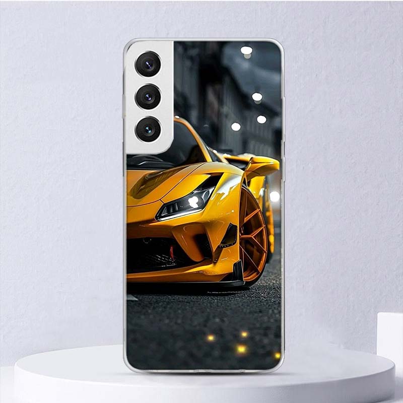 Cool Male Men Sports Cars Soft Case For Samsung Galaxy S25 S24 S23 S22 Ultra Phone Cover S21 S20 FE S10 Plus S10E S25U Funda Coq