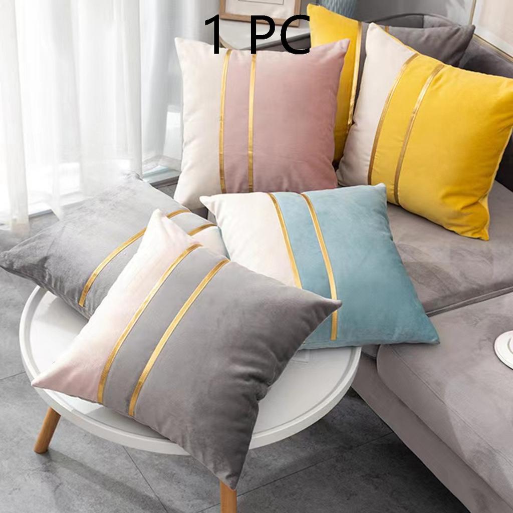 2pcs Modern Velvet Sofa Cushion Cover,Soft and Comfortable Pillow Cover, For Living Room Bedroom Car Office Home Decor,18*18in,No Pillow Insert