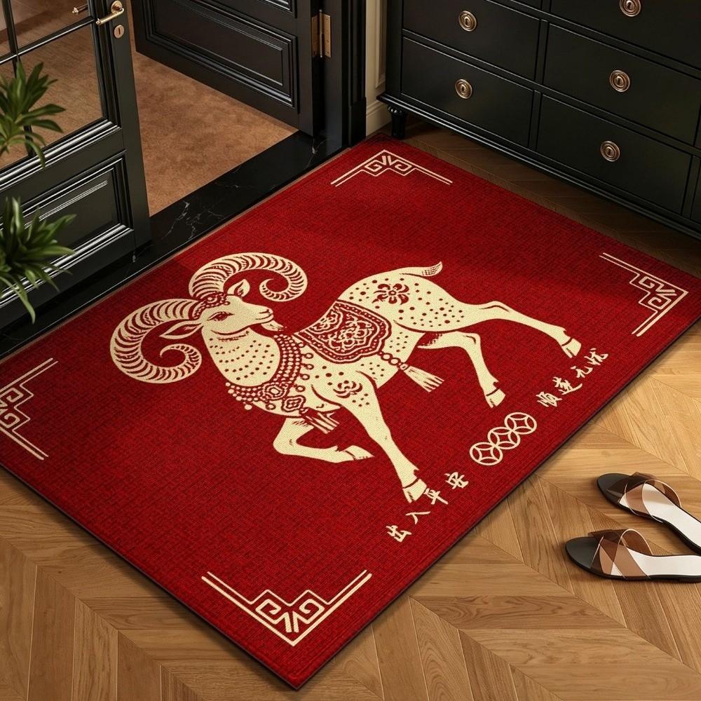 Quick Dry Door Mat Soft Floor Mat Sheep Pattern Bath Mat  Children's Room
