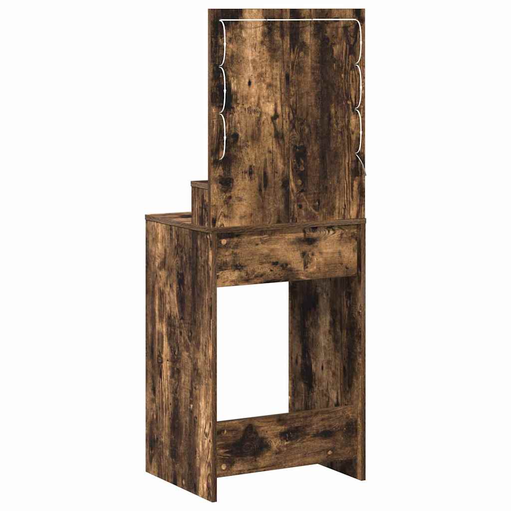 Makeup Table Smoked Oak 50 x 41 x 135 cm Engineered Wood