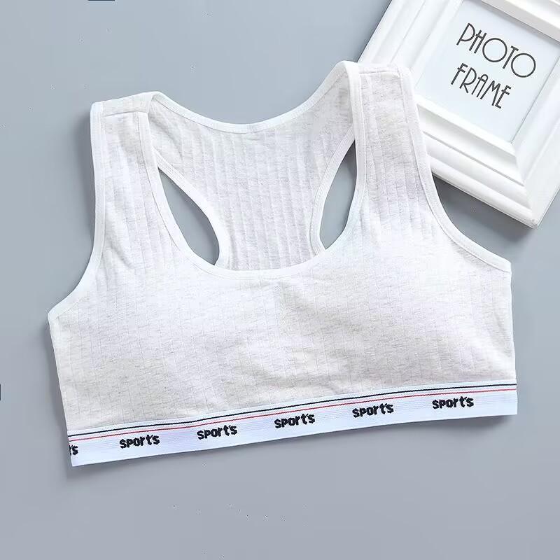 Teenageer Girls Sports Bra Gym Cotton Underwear Training Vest Your Crop Top 8-14 Years